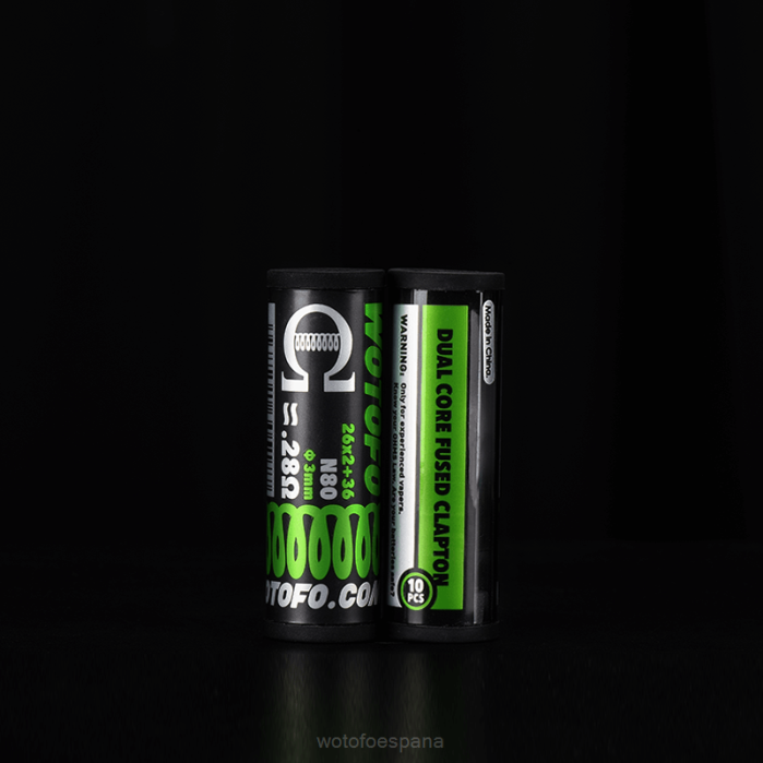 Wotofo bobinas prefabricadas Clapton fusionado de doble núcleo 0,28 ohmios 10 Uds. | Vaporizador Wotofo R226314