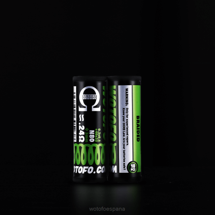 Wotofo bobinas prefabricadas Clapton fusionado de doble núcleo 0,28 ohmios 10 Uds. | Vaporizador Wotofo R226314