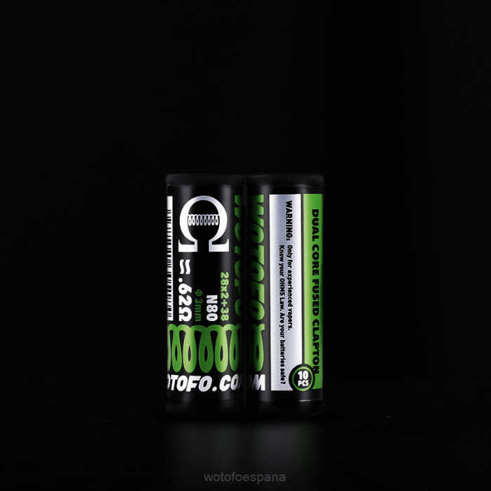 clapton fusionado de doble núcleo 0,62 ohmios 10 uds.