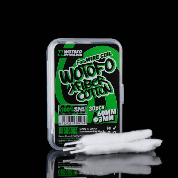 Wotofo fibra de algodon 3 mm-30 piezas de espesor | Wotofo Precio R226316