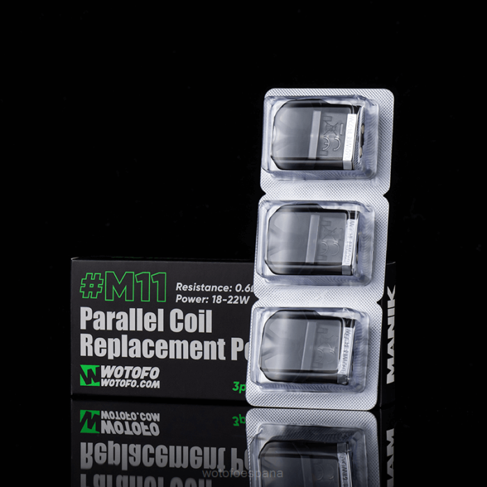 Wotofo MANIK mini cápsula de repuesto Bobina paralela m11 incorporada 3 piezas | Wotofo Vape Review R22657