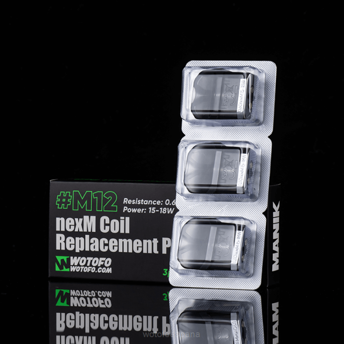 Wotofo MANIK mini cápsula de repuesto bobina m12 nexmesh incorporada 3uds | Wotofo Vape Pods R22688
