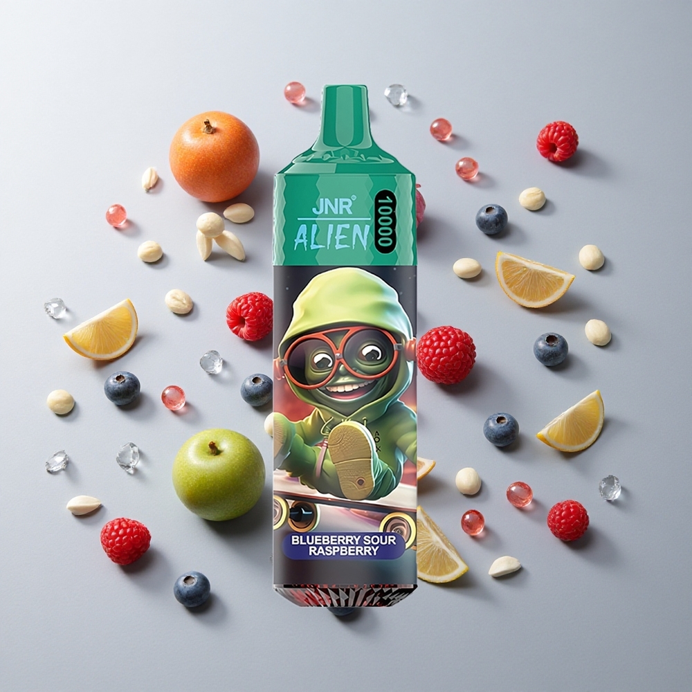 Arándano Agrio Frambuesa JNR Alien 10000 Caladas 20ml E-líquido 850mAh