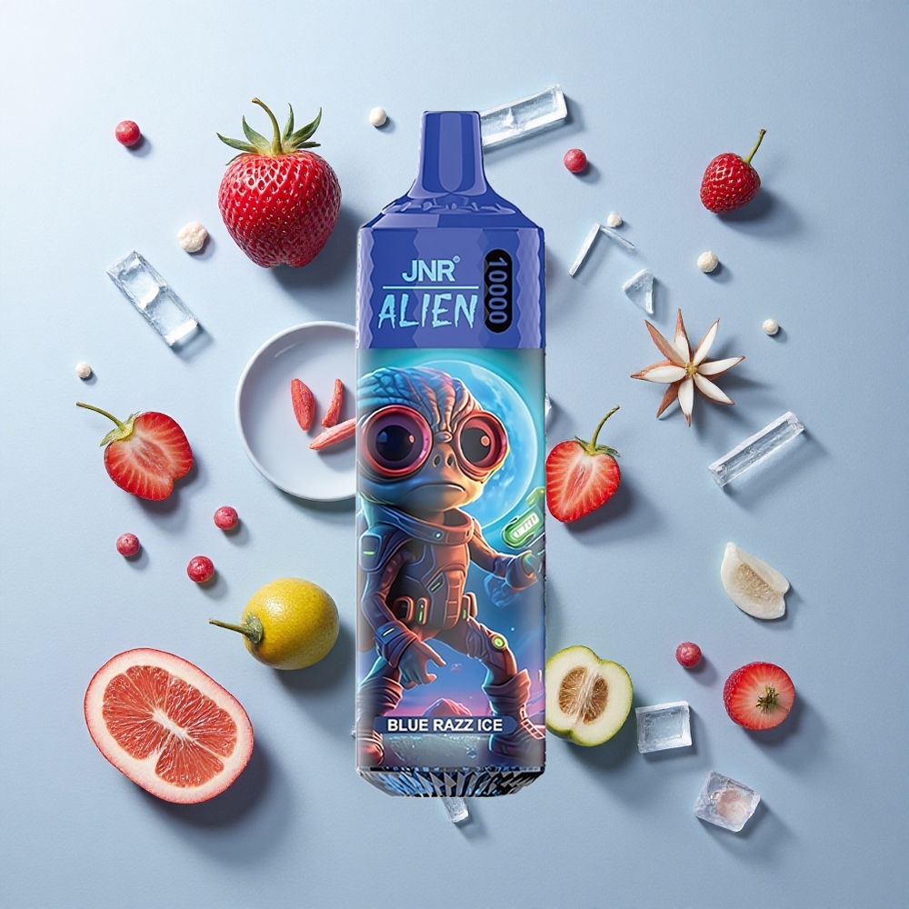 Arándano Azul Helado JNR Alien 10000 Caladas 20ml E-líquido RGB LED