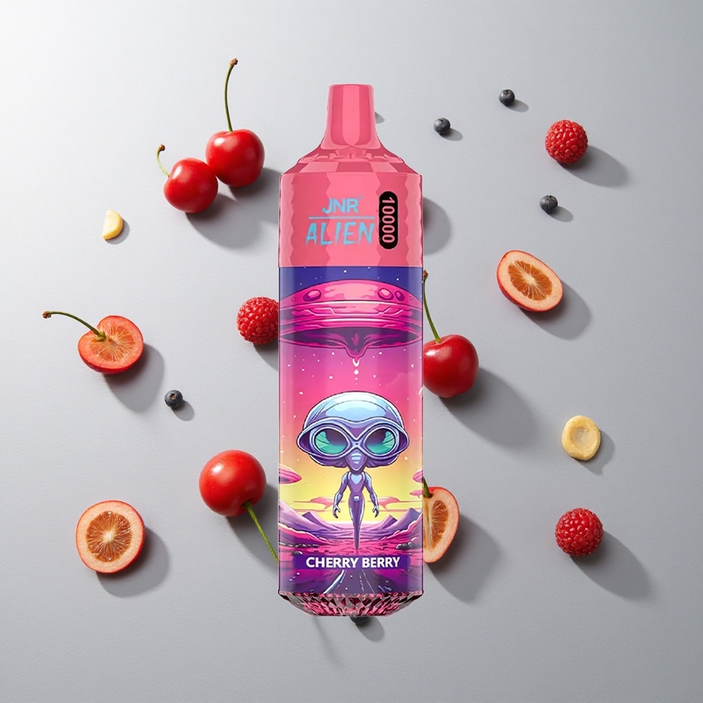 Cereza Baya JNR Alien 10000 Caladas 20ml E-líquido Tipo-C Carga Rápida