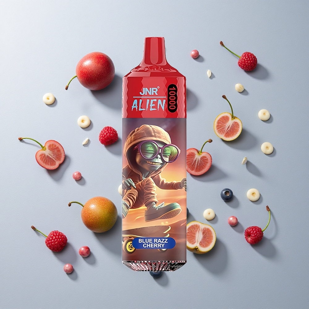 Cereza Frambuesa Azul JNR Alien 10000 Caladas 20ml RGB