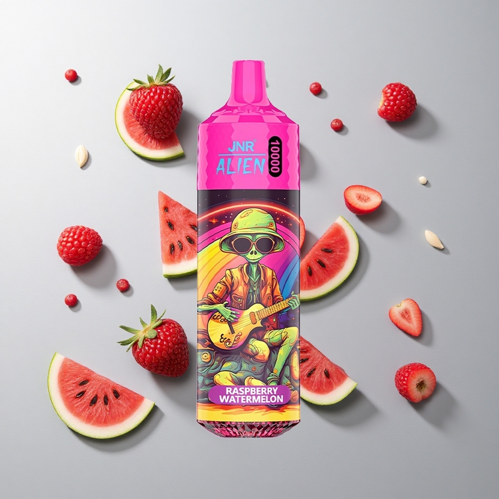 Frambuesa Sandía JNR Alien 10000 Caladas 20ml E-líquido Tipo-C Carga Rápida