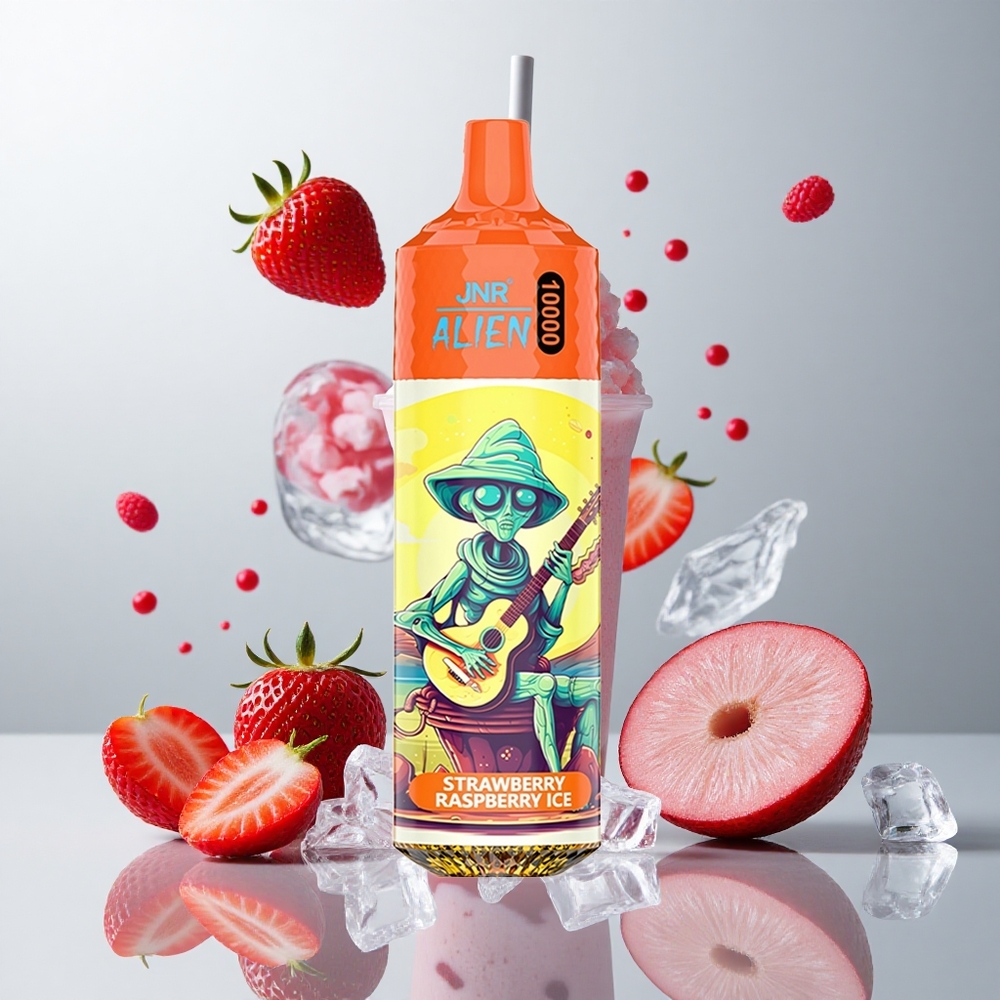 Fresa Frambuesa Hielo JNR Alien 10000 Caladas 20ml LED RGB