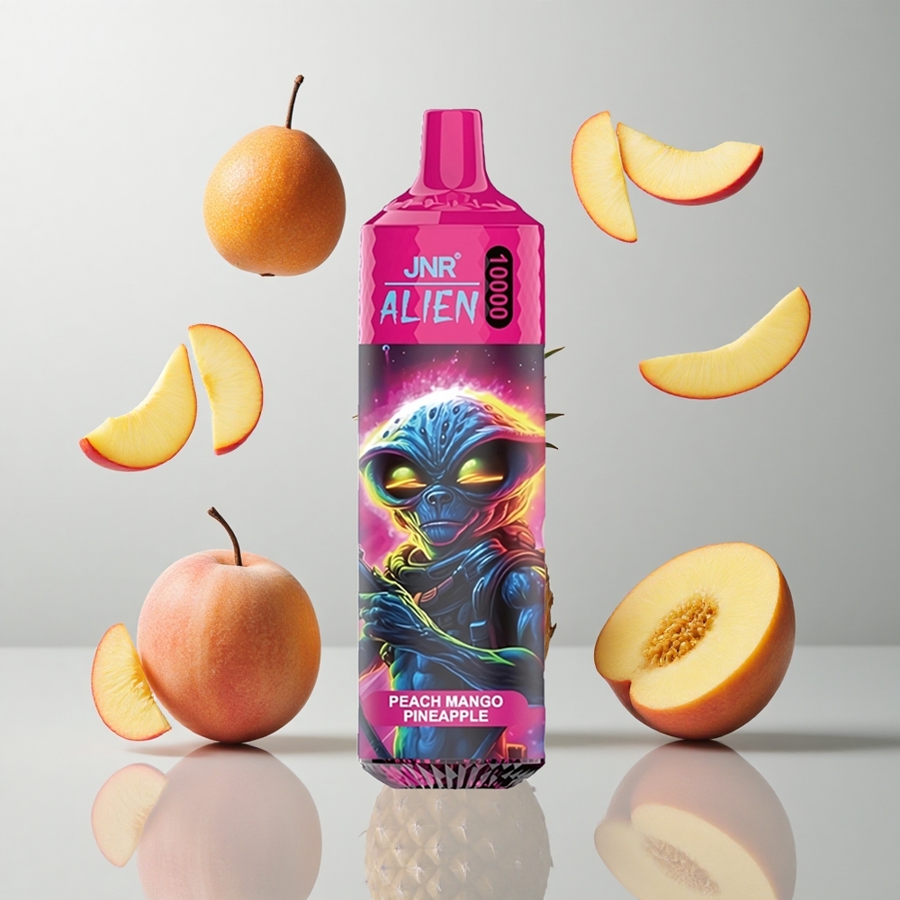Melocotón Mango Piña JNR Alien 10000 Caladas 20ml E-líquido RGB