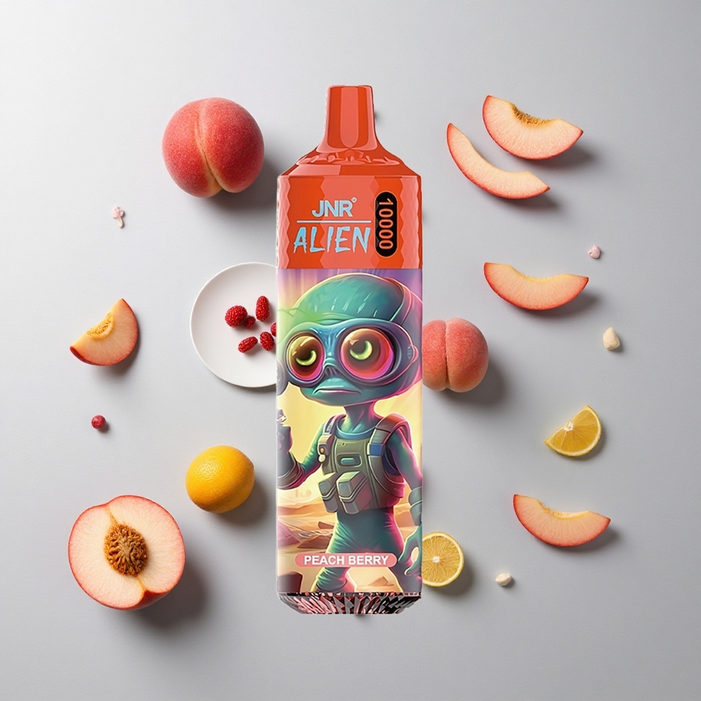 Melocotón y Baya JNR Alien 10000 Caladas 20ml RGB