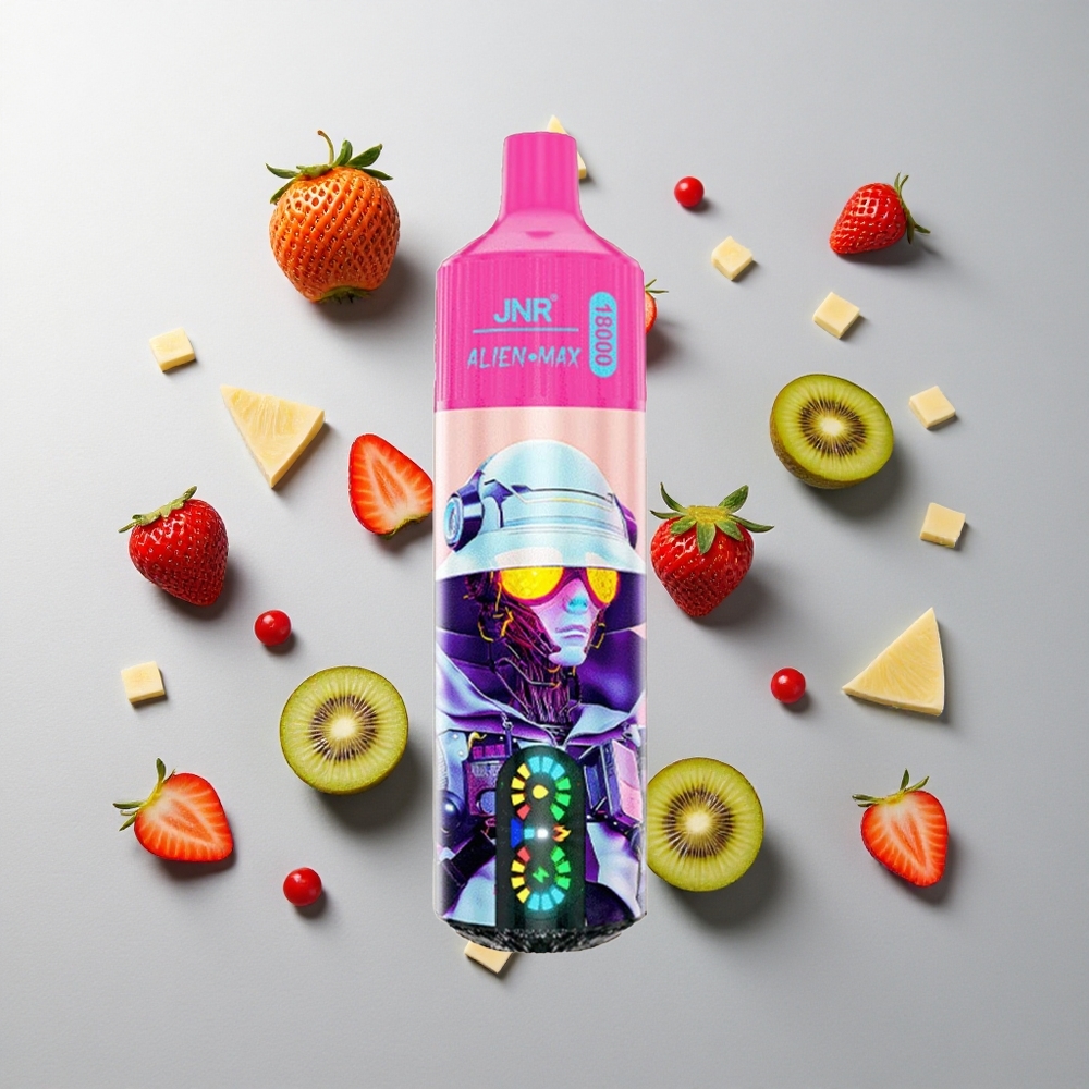Fresa Kiwi JNR Alien Max 18000 Caladas Pantalla LED Inteligente Carga Rápida Tipo-C