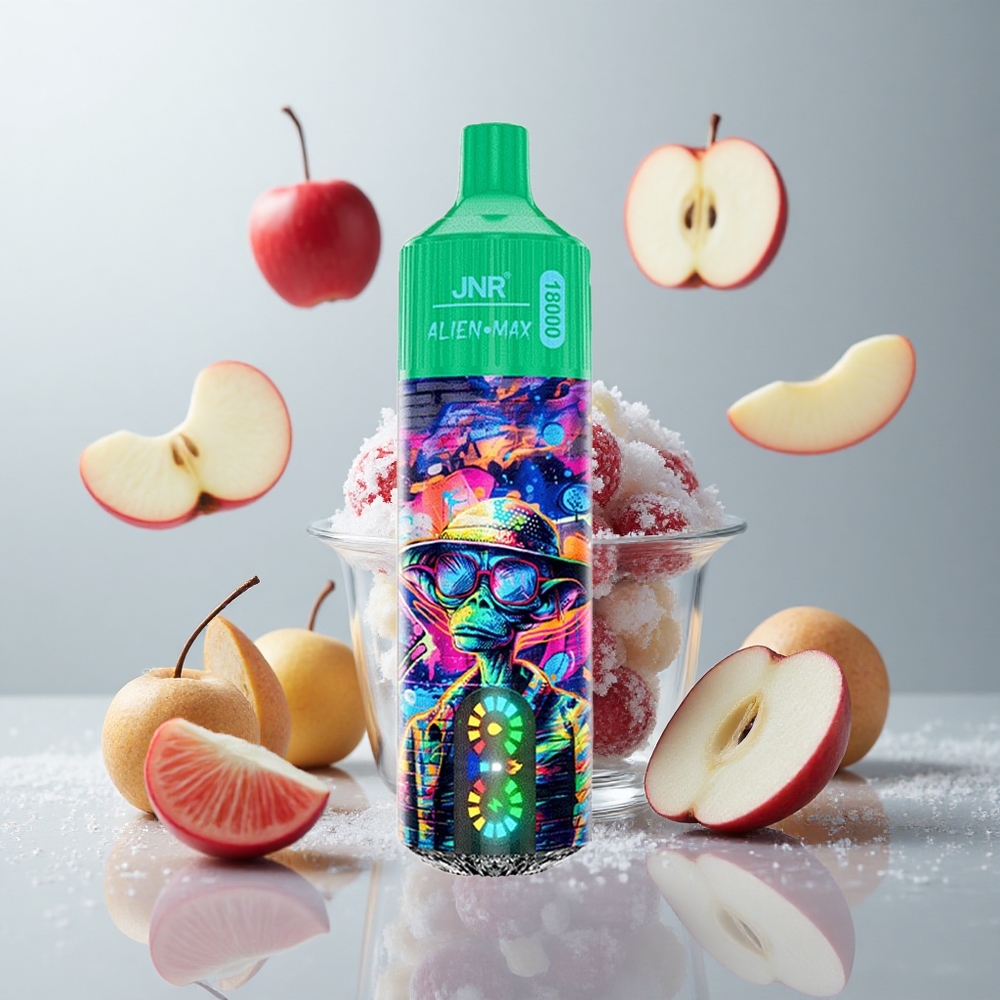 Manzana Helada JNR Alien Max 18000 Caladas Pantalla LED Inteligente Carga Rápida Tipo-C