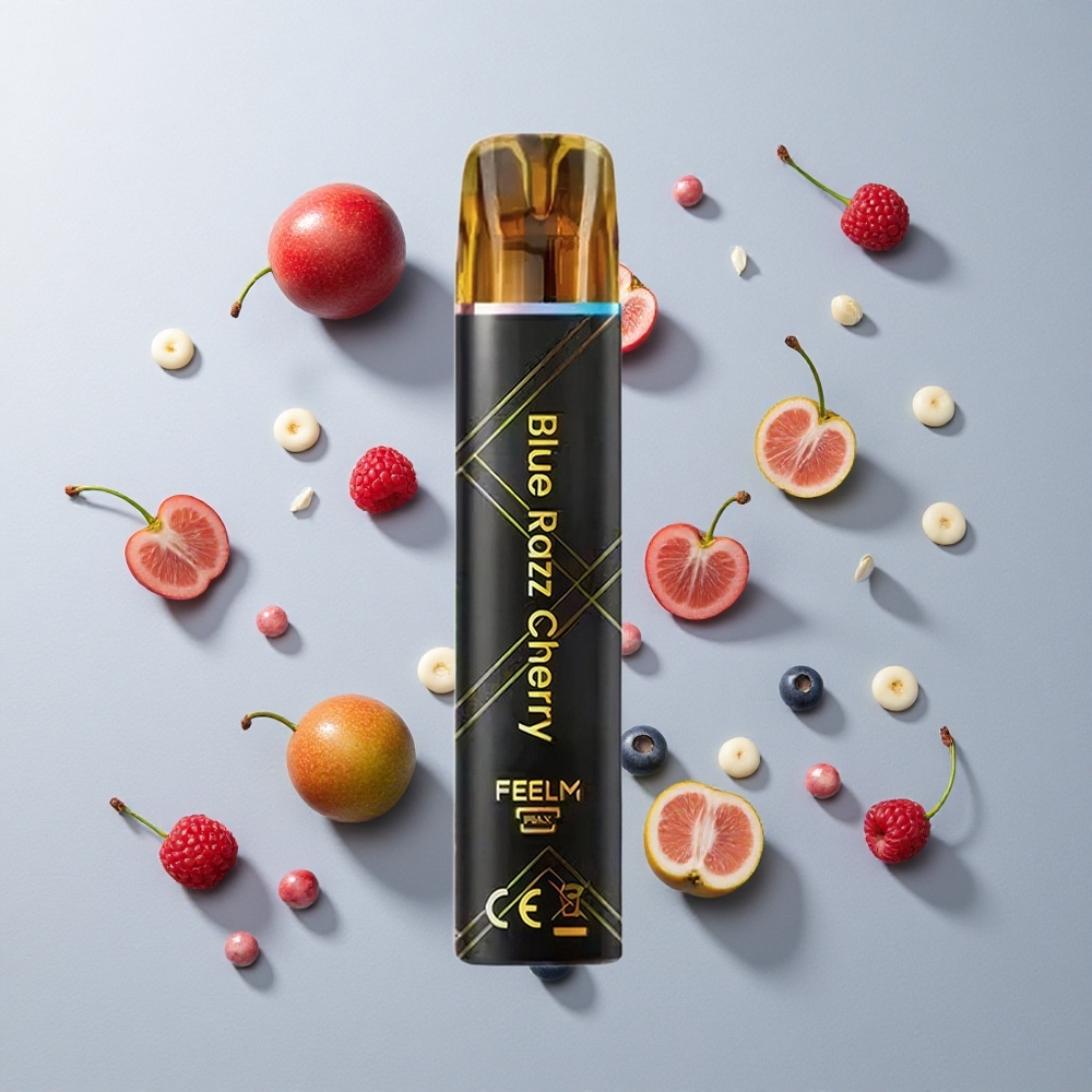 Frambuesa Azul Cereza JNR Black&Golden 800 Caladas Sin Carga 2ml