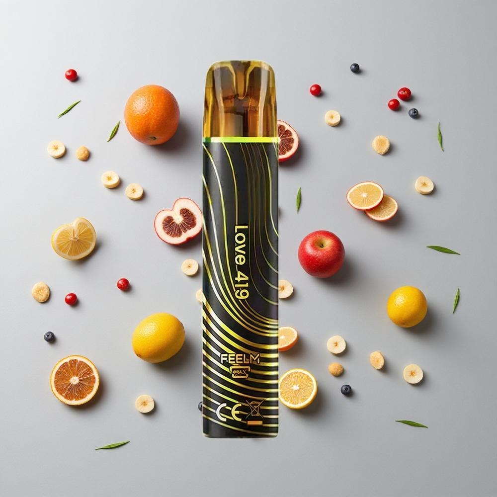 Negro y Dorado JNR Black&Golden 800 Caladas Sin Carga Disposable Vape