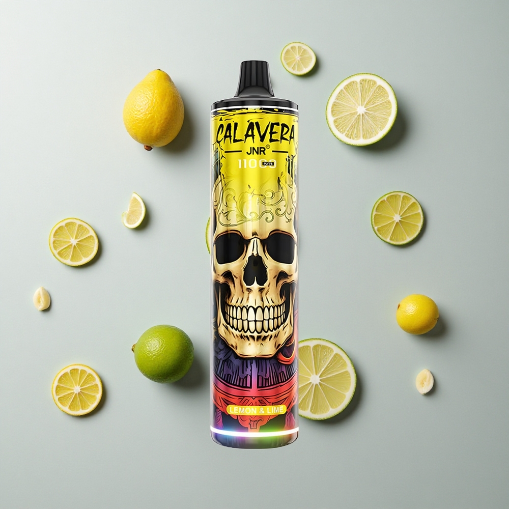 Limón y Lima JNR Calavera 11000 Caladas Tipo-C Recargable y 21ml de Líquido