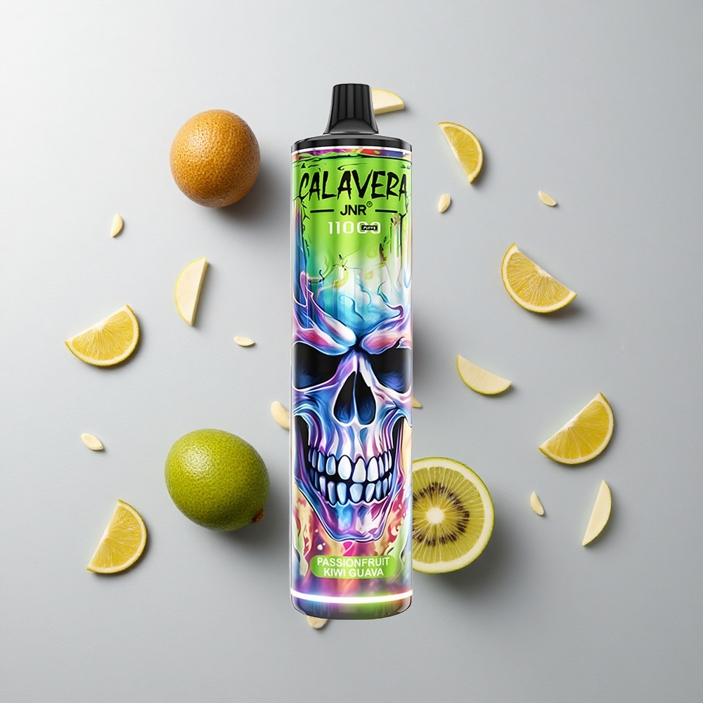 Maracuyá Kiwi Guayaba JNR Calavera 11000 Caladas Tipo-C Puerto de Carga 850 mAh Batería