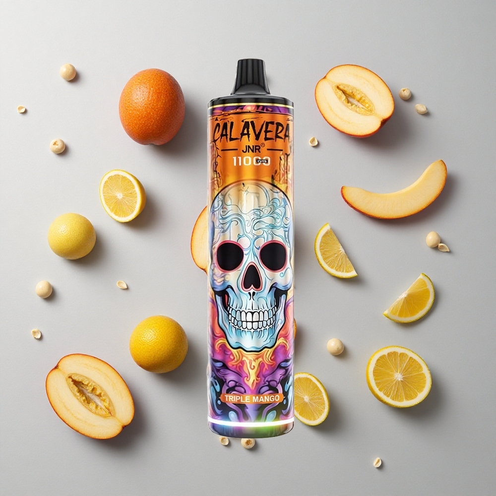 Triple Mango JNR Calavera 11000 Caladas con Puerto Type-C y Batería de 850 mAh