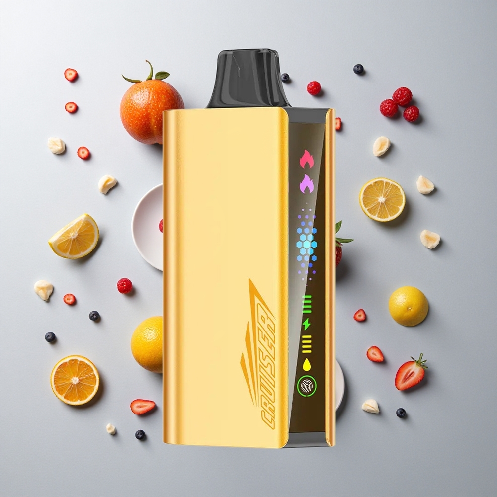 Mezcla de Bayas JNR Cruiser 12000 Caladas Sin Carga Vape Desechable Pantalla Animada y Cuerpo de Aluminio