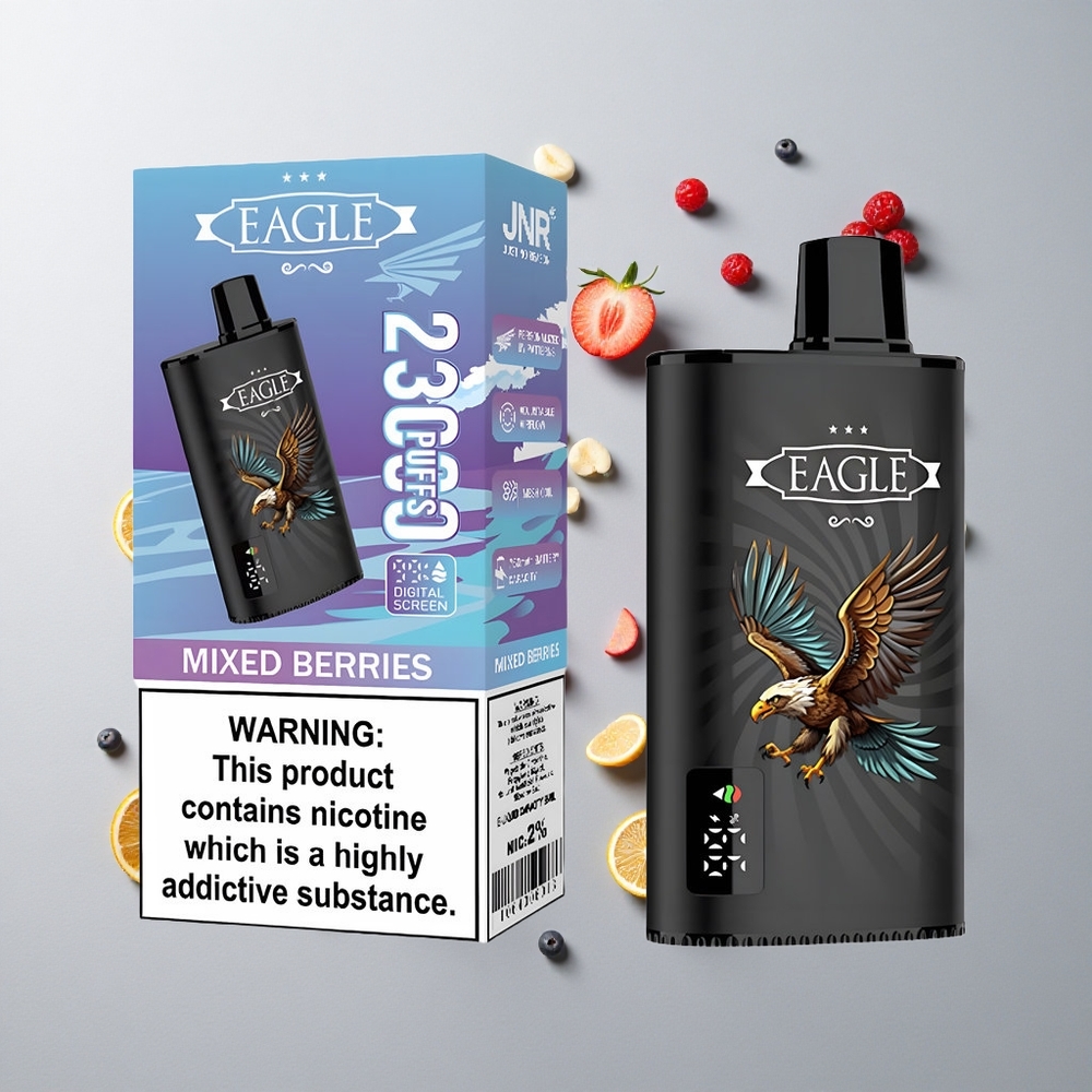 Bayas Mixtas JNR EAGLE Smart 23000 Caladas Pantalla Digital y Bobina Mesh 1.0ohm