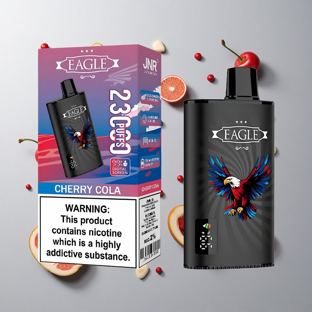 Cereza Cola JNR EAGLE Smart 23000 Caladas Pantalla Digital y Bobina Mesh 1.0ohm