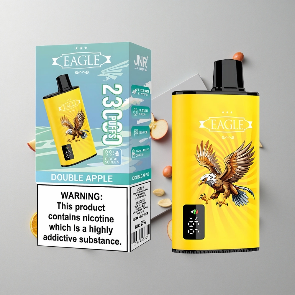 Manzana Doble JNR EAGLE Smart 23000 Caladas Pantalla Digital y Bobina Mesh 1.0ohm