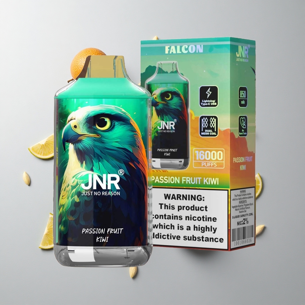 Maracuyá Kiwi JNR Falcon 16000 Caladas Dual Mesh Coil Tipo C