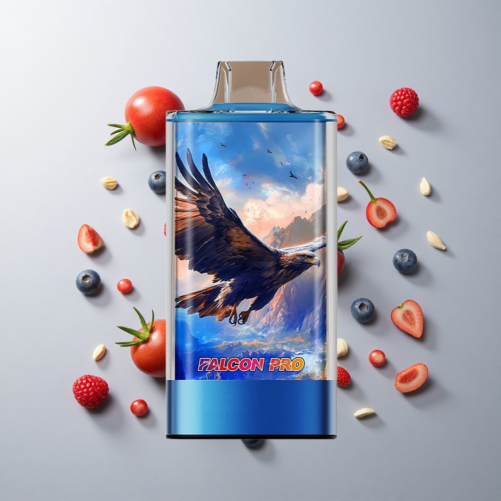 Arándano Frambuesa Cereza JNR Falcon Pro 28000 Caladas 30ml Recargable USB-C
