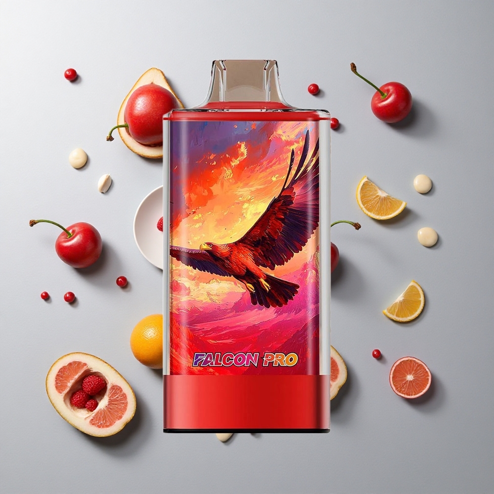 Cereza Cola JNR Falcon Pro 28000 Caladas con Pantalla Inteligente y Batería 950mAh