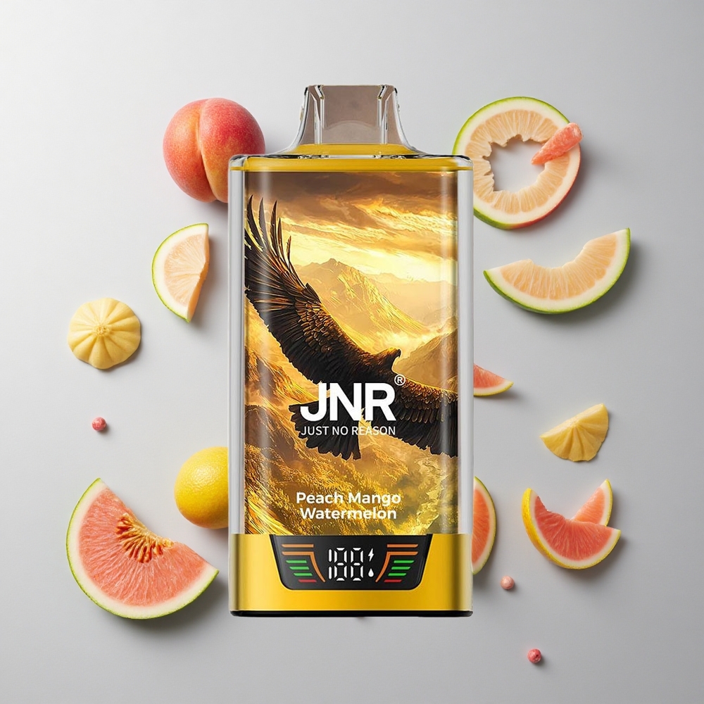 Durazno Mango Sandía JNR Falcon Pro 28000 Caladas 30ml 5% Nicotina