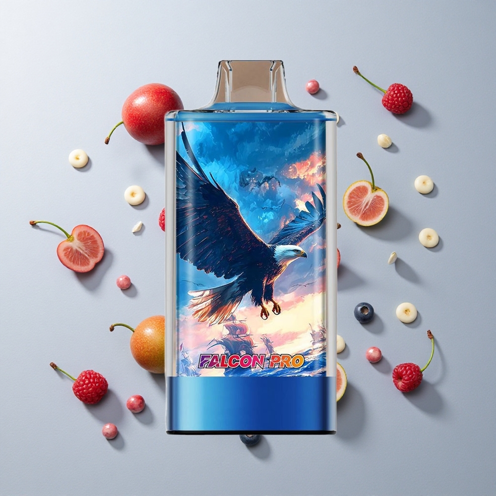 Frambuesa Azul Cereza JNR Falcon Pro 28000 Caladas 30ml Recargable