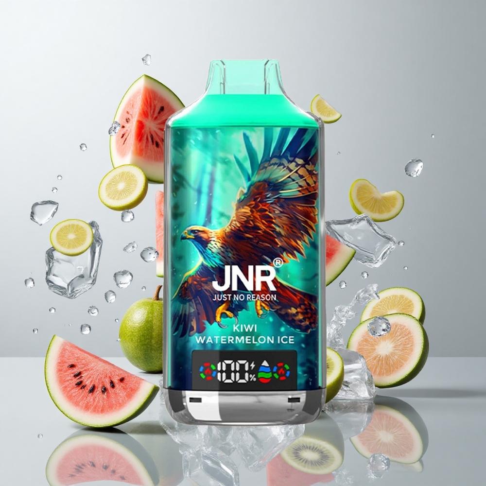 Kiwi Sandía Hielo JNR Falcon X 18000 Caladas 24ml Doble Malla