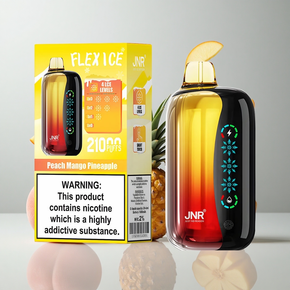 Durazno Mango Piña JNR Flex Ice 21000 Caladas Pantalla Táctil