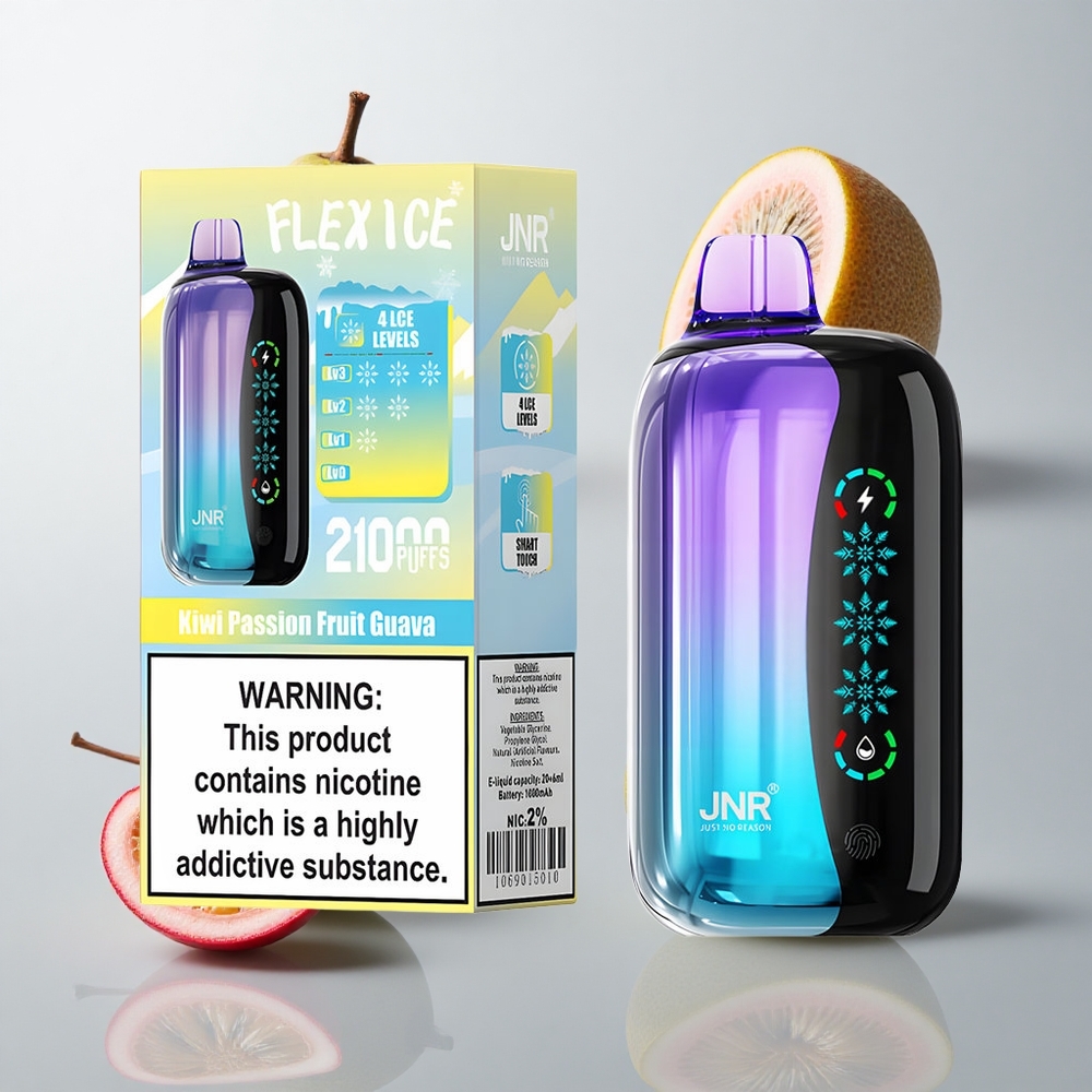Kiwi Maracuyá Guayaba JNR Flex Ice 21000 Caladas Pantalla Táctil Ajuste de Hielo