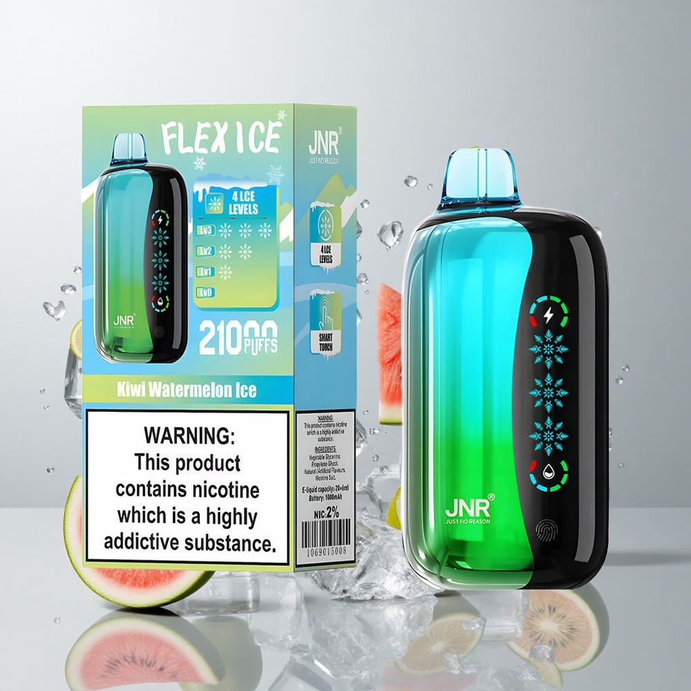 Kiwi Sandía Hielo JNR Flex Ice 21000 Caladas Pantalla Táctil