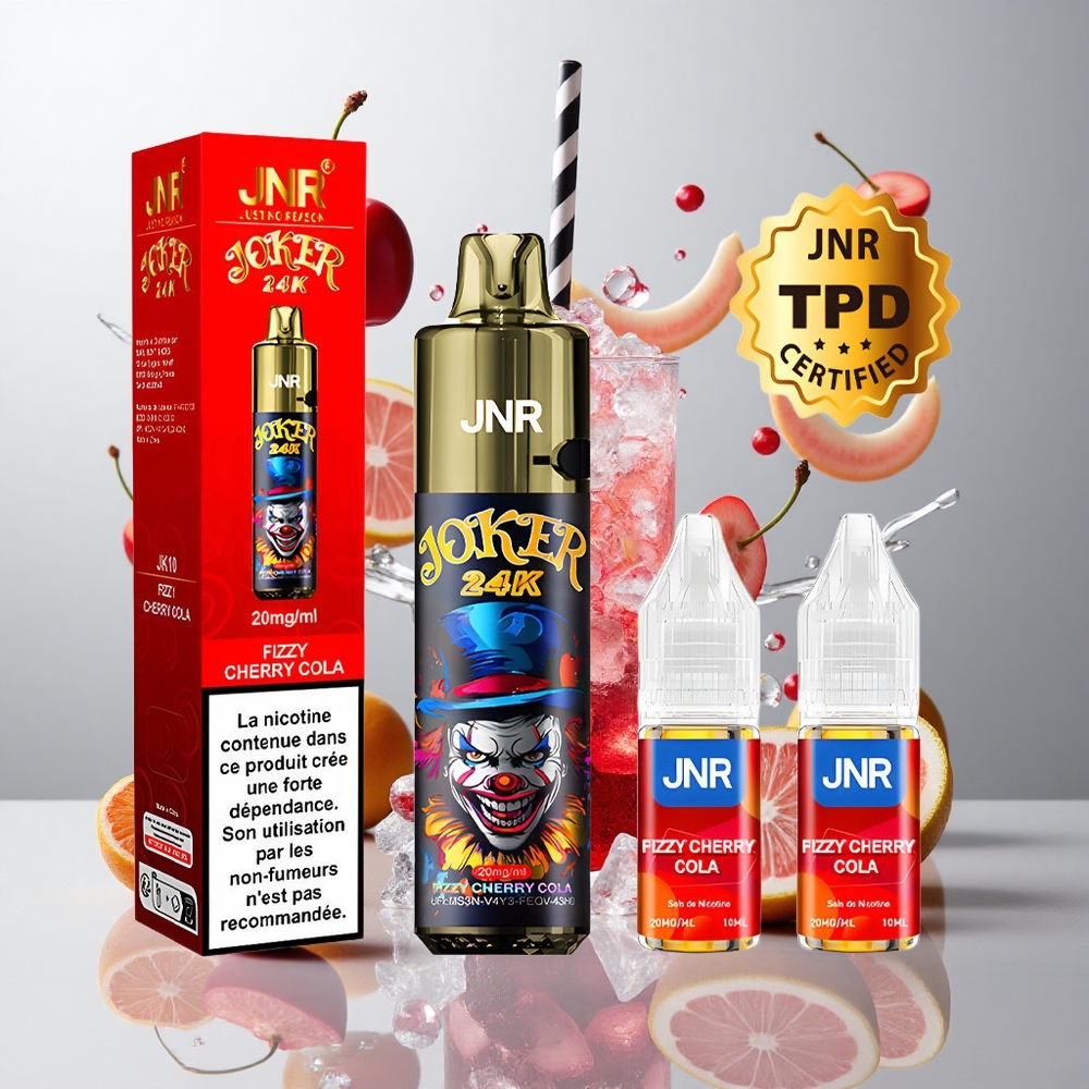 Cereza Refresco de Cola JNR Joker 24K Caladas Recargable 800mAh 24000 Caladas