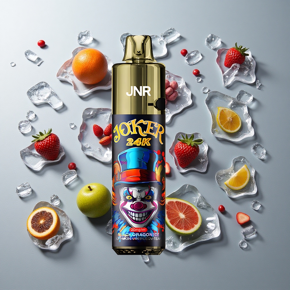 Dragón Negro Helado JNR Joker 24000 Caladas Pod Recargable 2+10ml