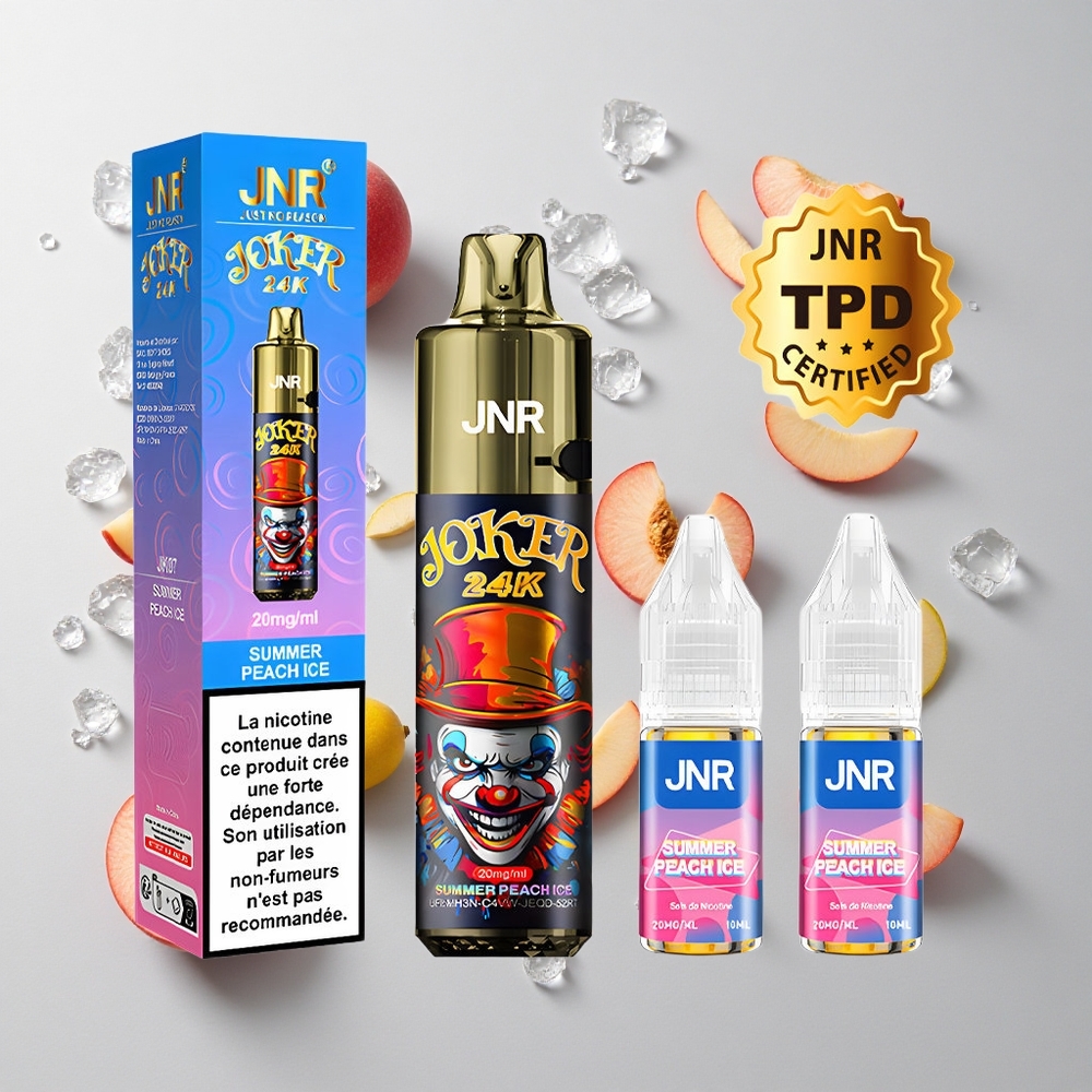 Durazno Helado de Verano JNR Joker 24000 Caladas Pod Recargable 2+10ml