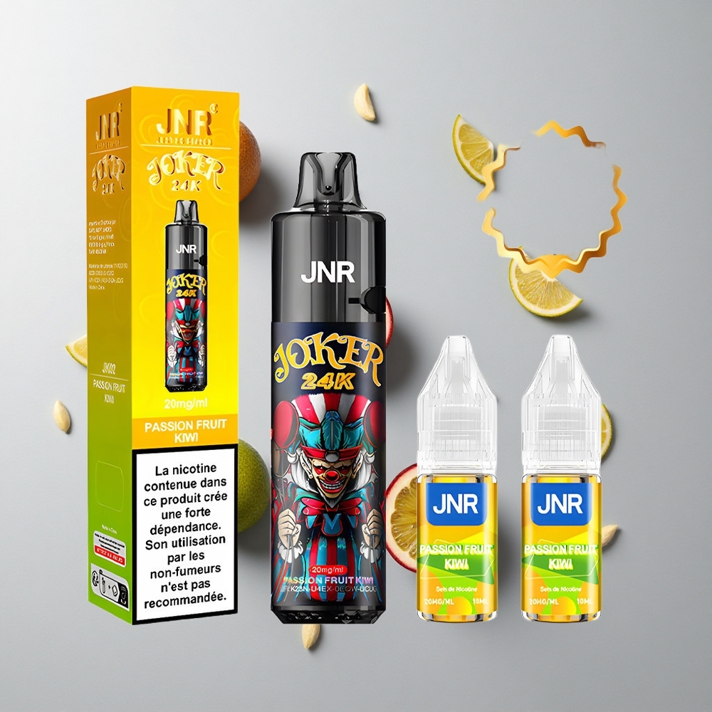 Maracuyá Kiwi JNR Joker 24K Caladas Recargable 10ml 24000 Caladas