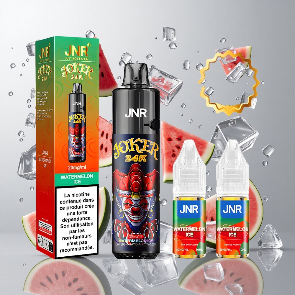 Sandía Helada JNR Joker 24000 Caladas Recargable 10ml Batería 800mAh