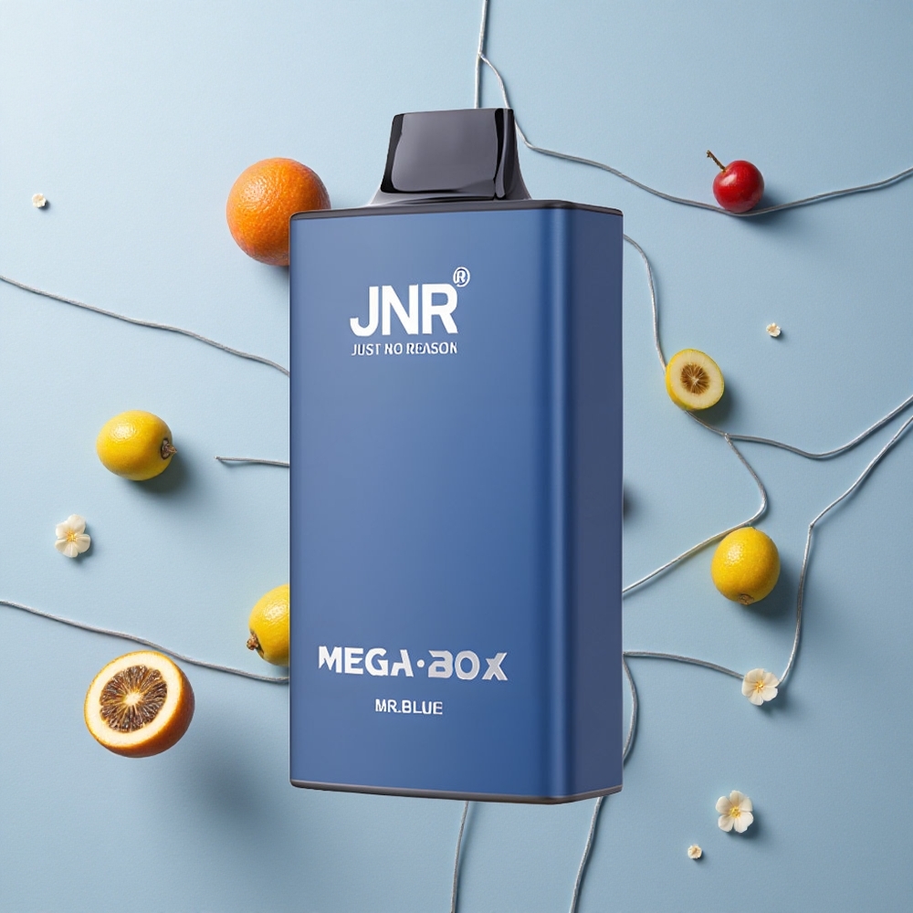 Azul Señor JNR Mega Box 25000 Caladas Capacidad de 30ml