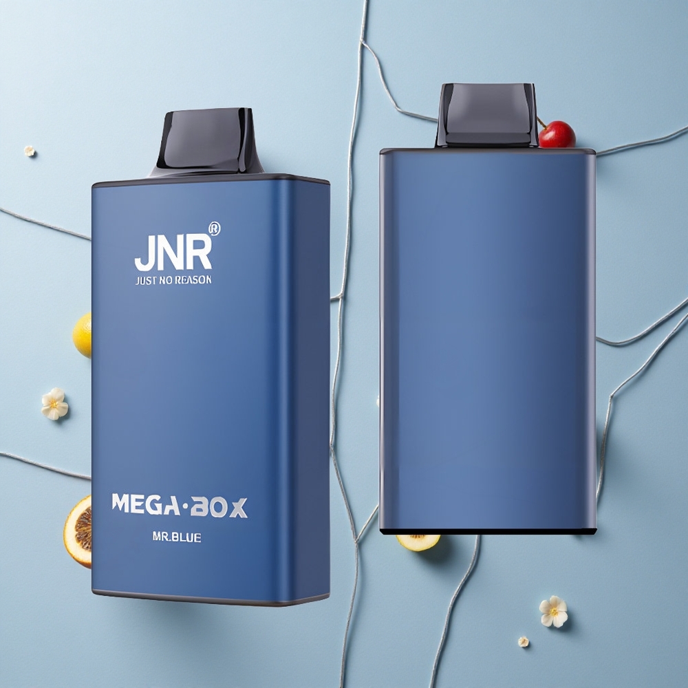Azul Señor JNR Mega Box 25000 Caladas Capacidad de 30ml