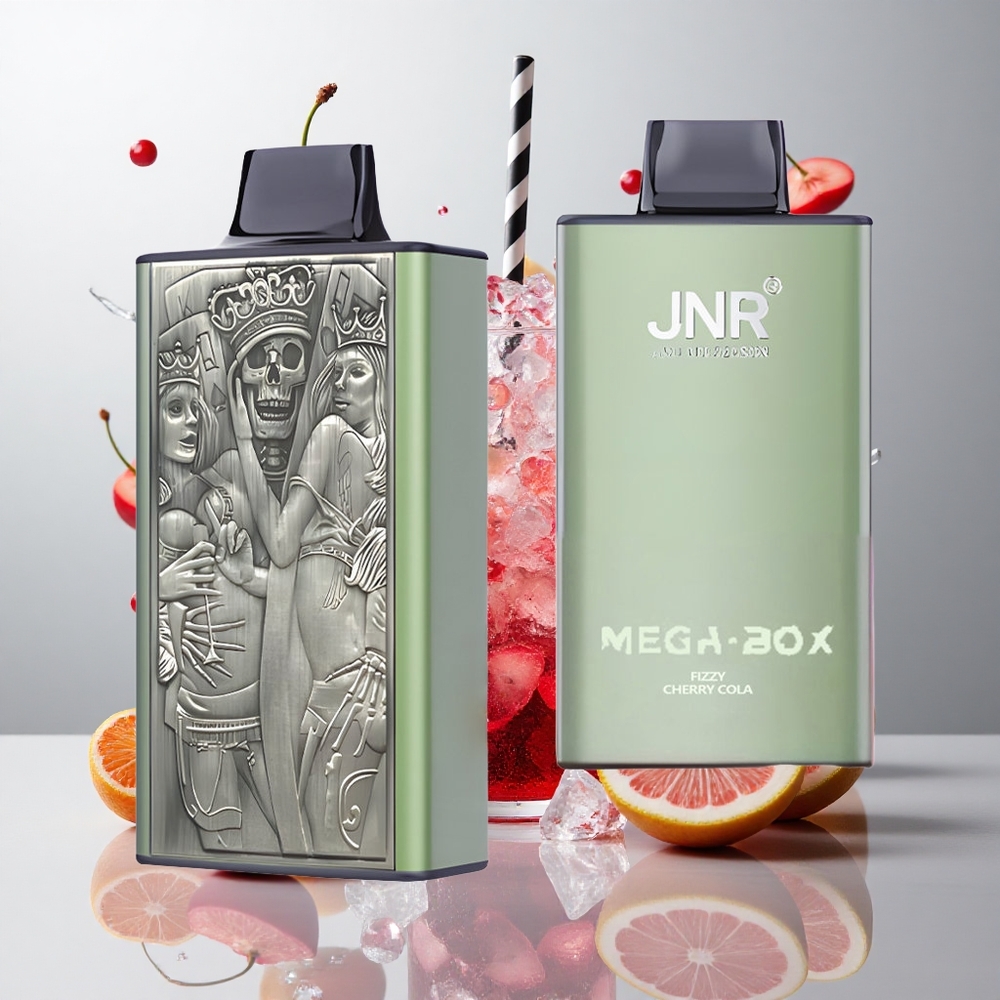 Cereza Cola Fizzy JNR Mega Box 25000 Caladas Capacidad de 30ml