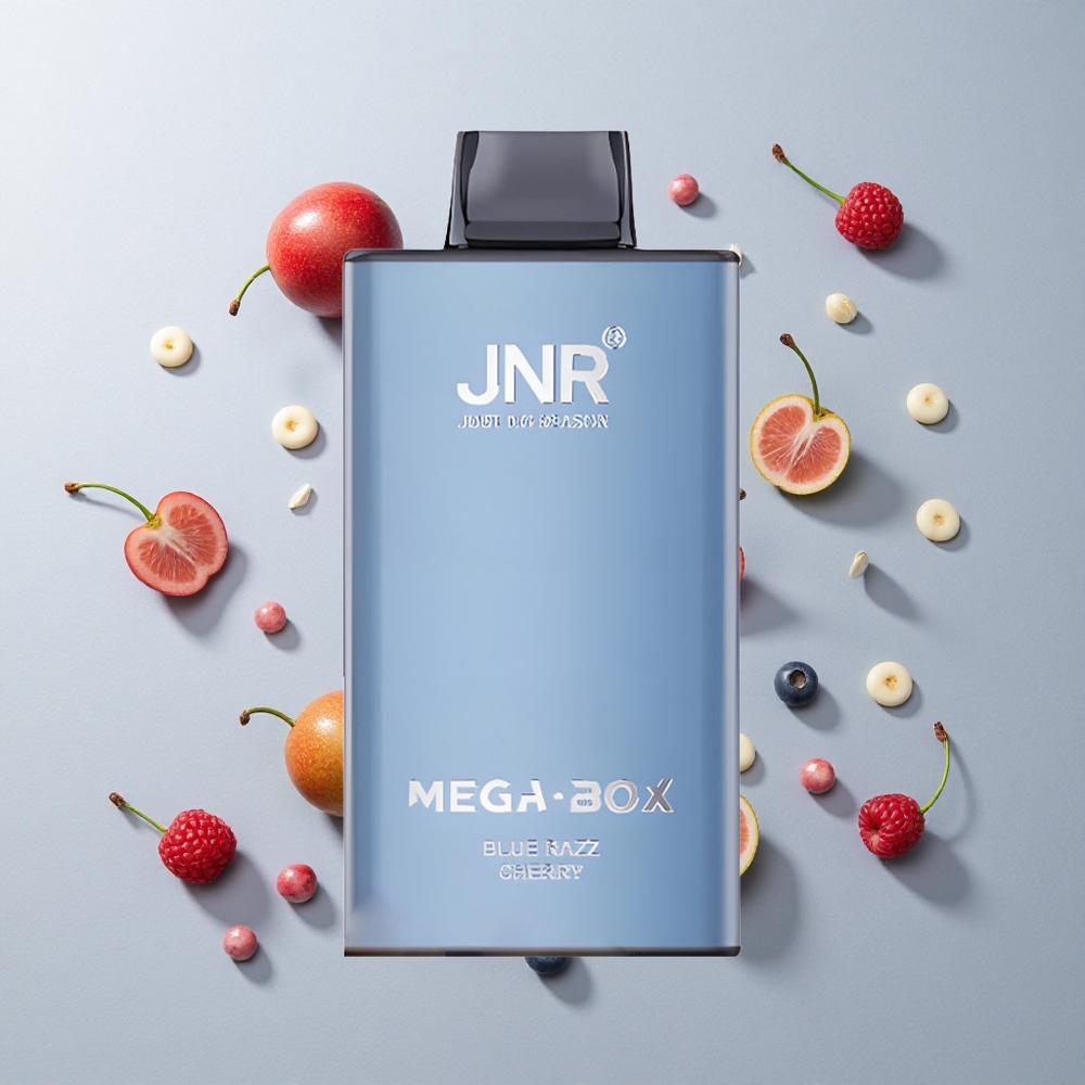 Frambuesa Azul Cereza JNR Mega Box 25000 Caladas Tipo-C Carga Rápida