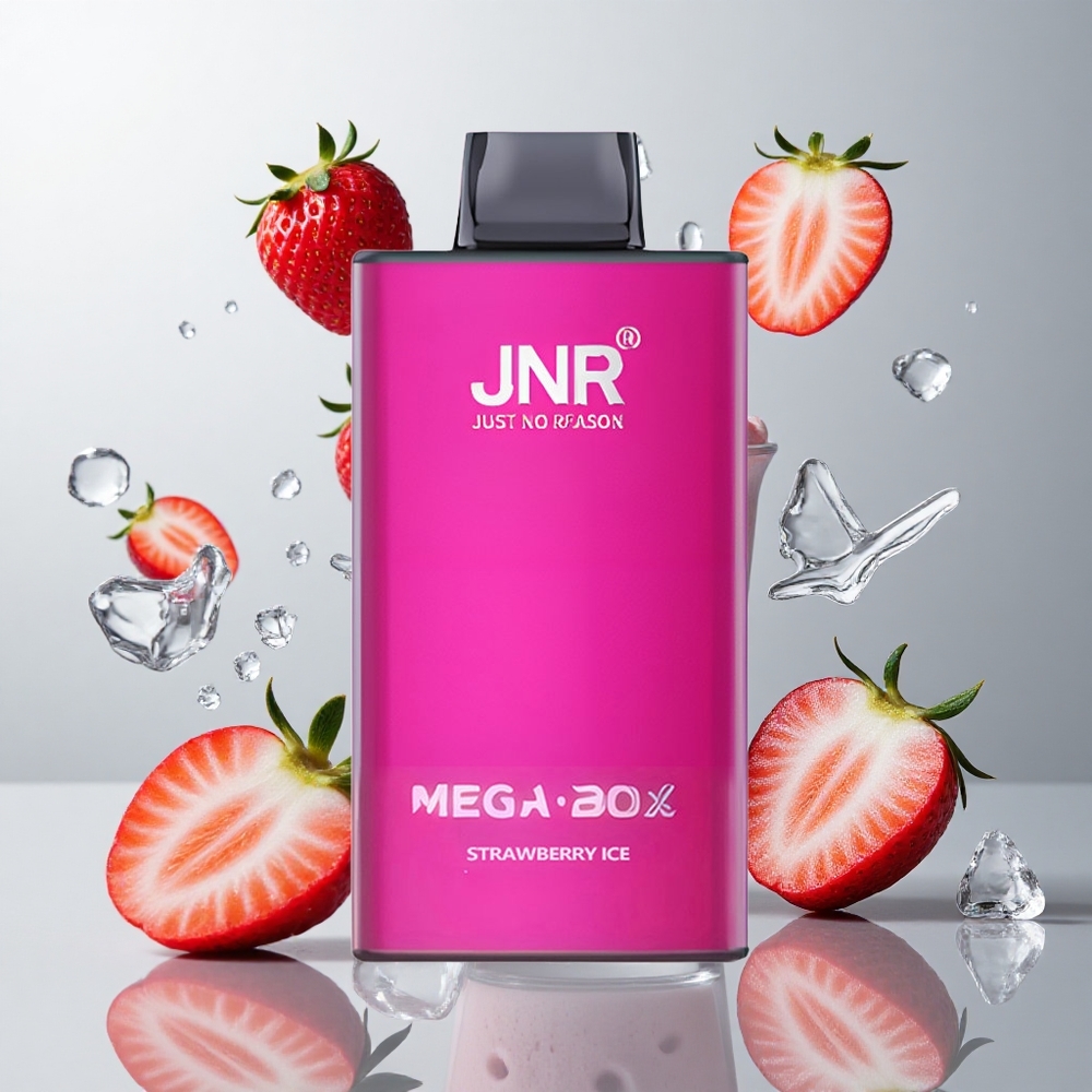 Fresa Helada JNR Mega Box 25000 Caladas 30ml Dual Mesh