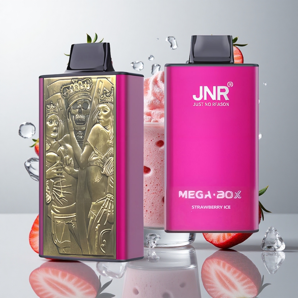 Fresa Helada JNR Mega Box 25000 Caladas 30ml Dual Mesh