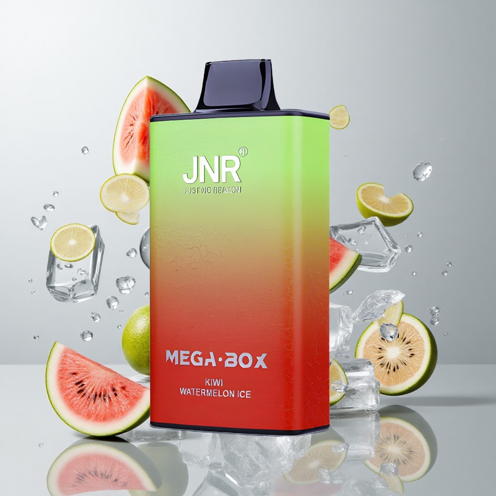 Kiwi Sandía Hielo JNR Mega Box 25000 Caladas Doble Nucleo Tipo-C