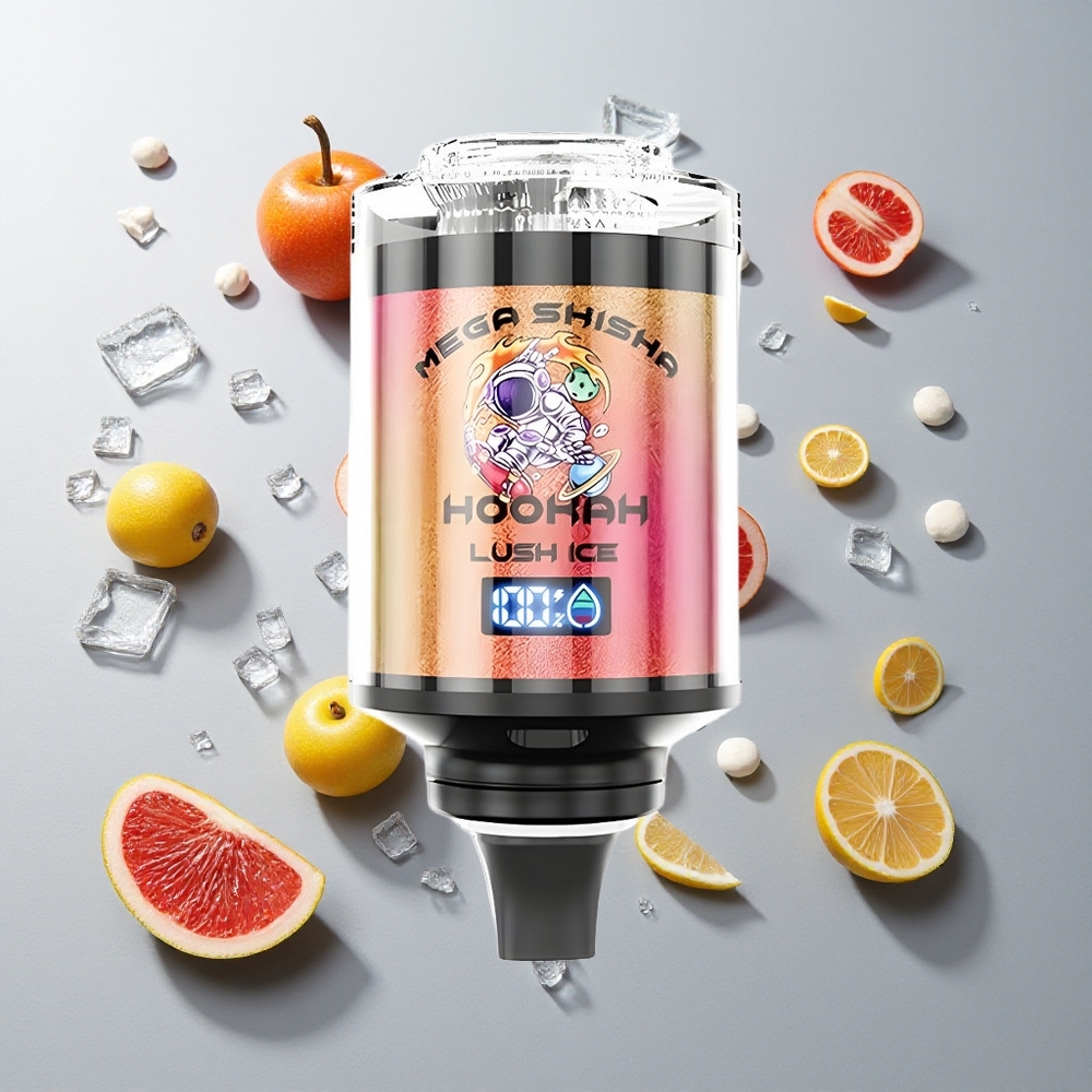 Hielo Lujoso JNR Mega Shisha Hookah 100K Caladas Pantalla Inteligente Compatibilidad con Escritorio