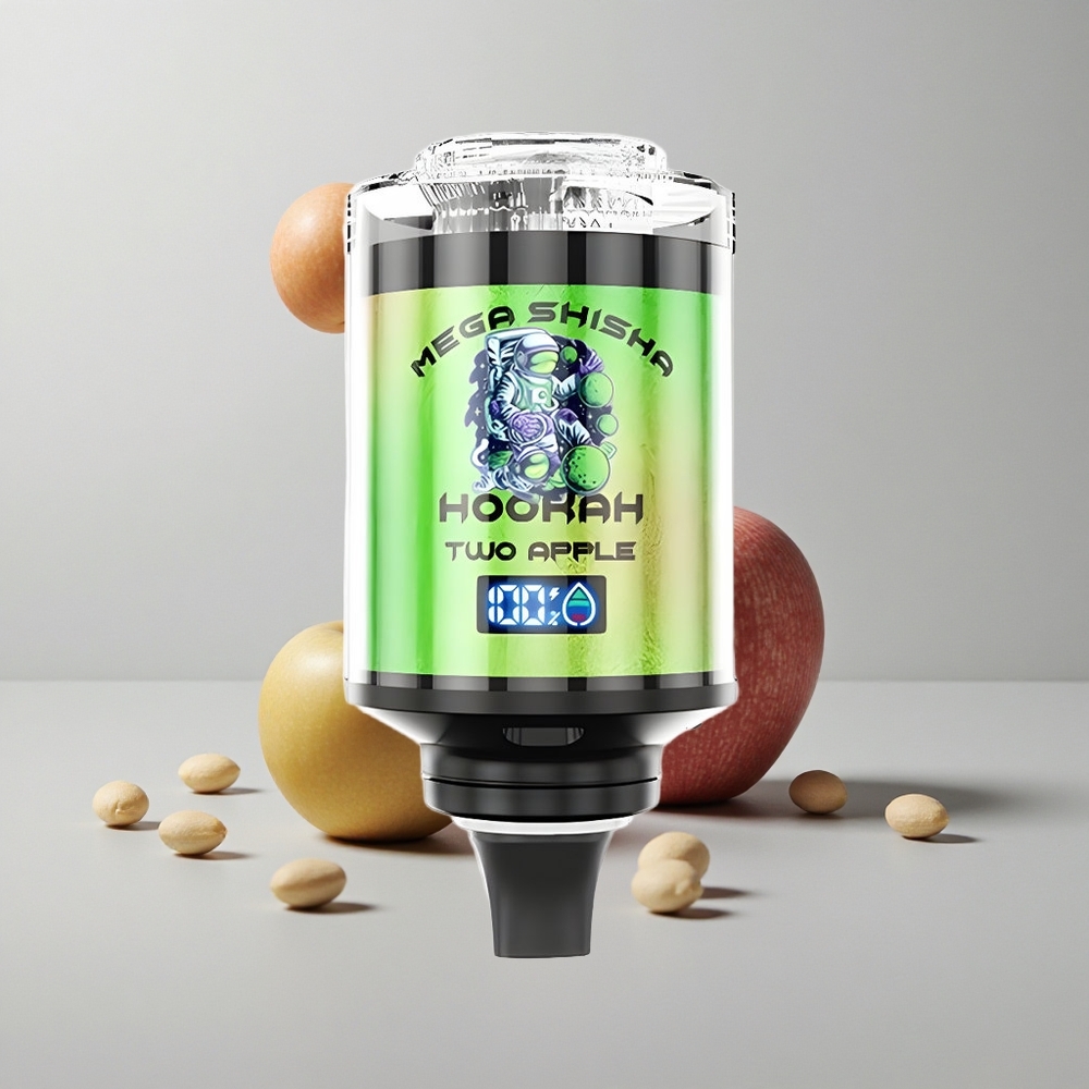 Manzana Dos JNR Mega Shisha Hookah 100K Compatibilidad de Escritorio 2200mAh Pantalla Inteligente Interactiva