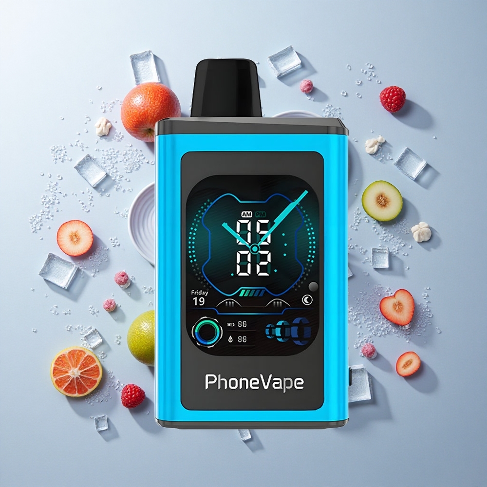 Arándano Azul Helado JNR PhoneVape 30000 Caladas Pantalla Completa Batería Recargable