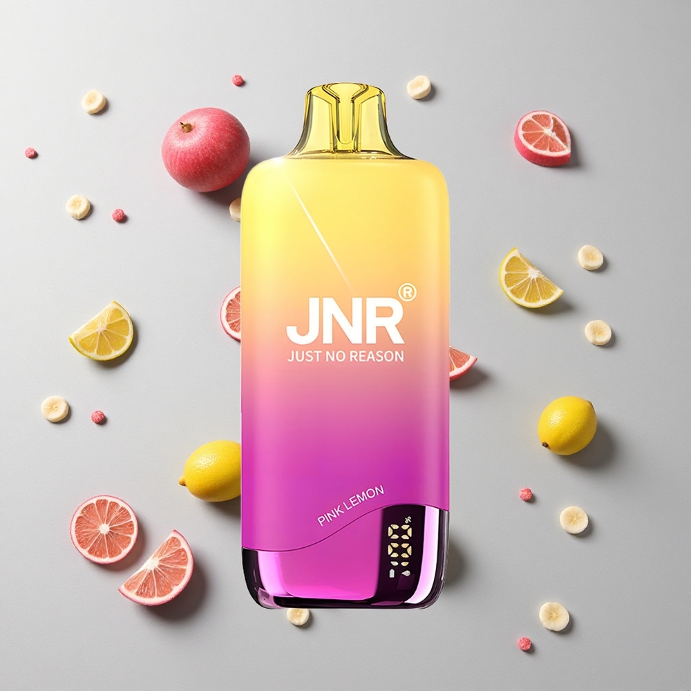 Limón Rosa JNR Rainbow 10500 Caladas Disposable Vape Tanque de 18ml y Bobina Mesh de 0.8ohm